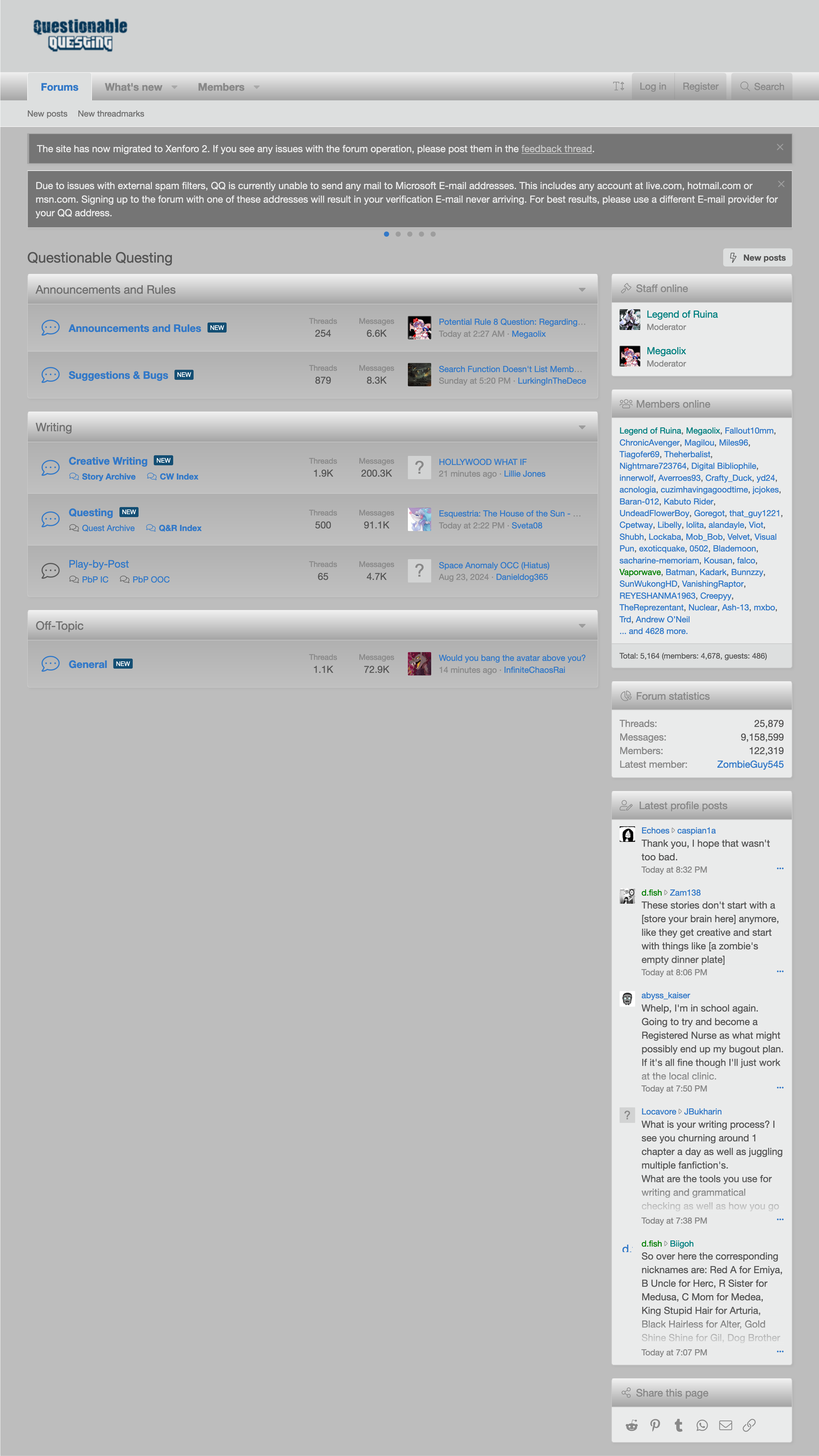 Questionable Questing's home page